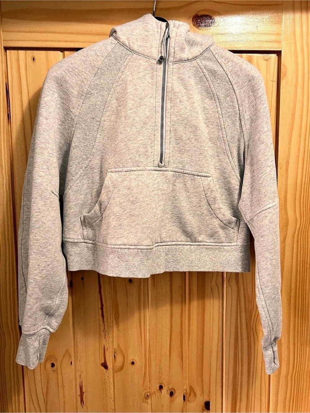 lululemon Scuba Oversized Half-Zip Hoodie Gray Extra Small